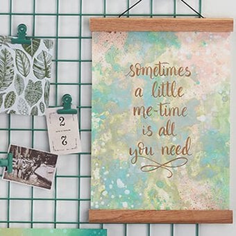 How to Make Brush Lettered Wall Art
