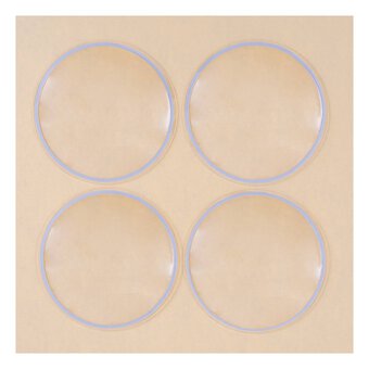 Sizzix Circle Shaker Domes 3.5 Inches 4 Pack
