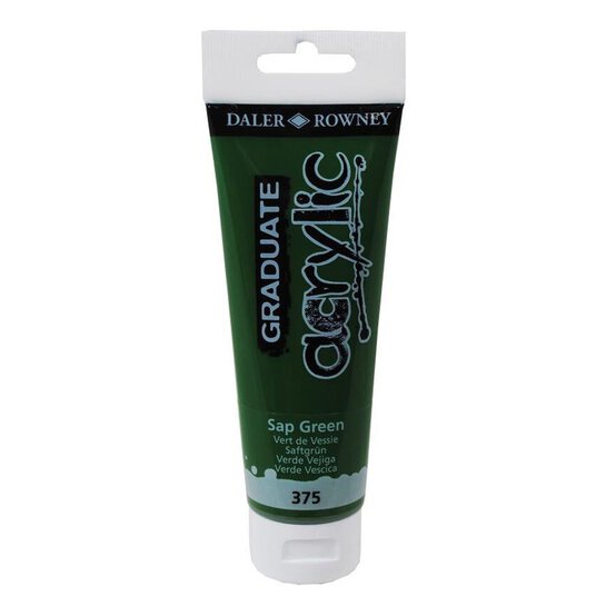Daler-Rowney Graduate Sap Green Acrylic Paint 120ml image number 1