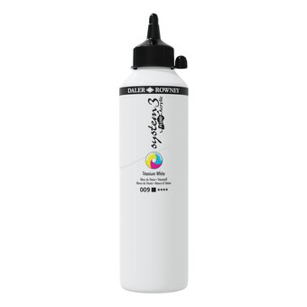 Daler-Rowney System3 Titanium White Fluid Acrylic 500ml (009)
