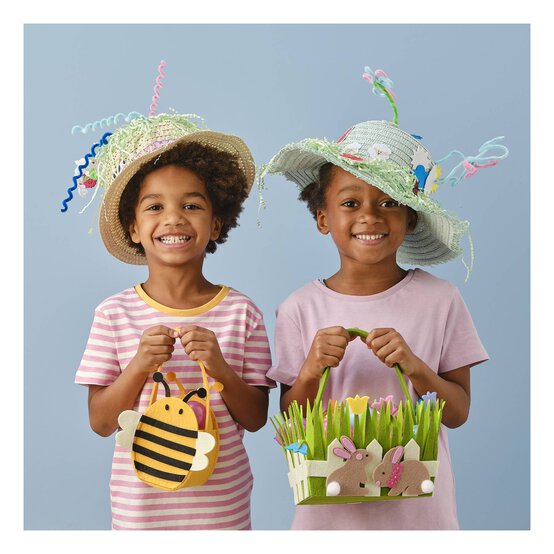 Cream Boater Hat 28cm image number 2