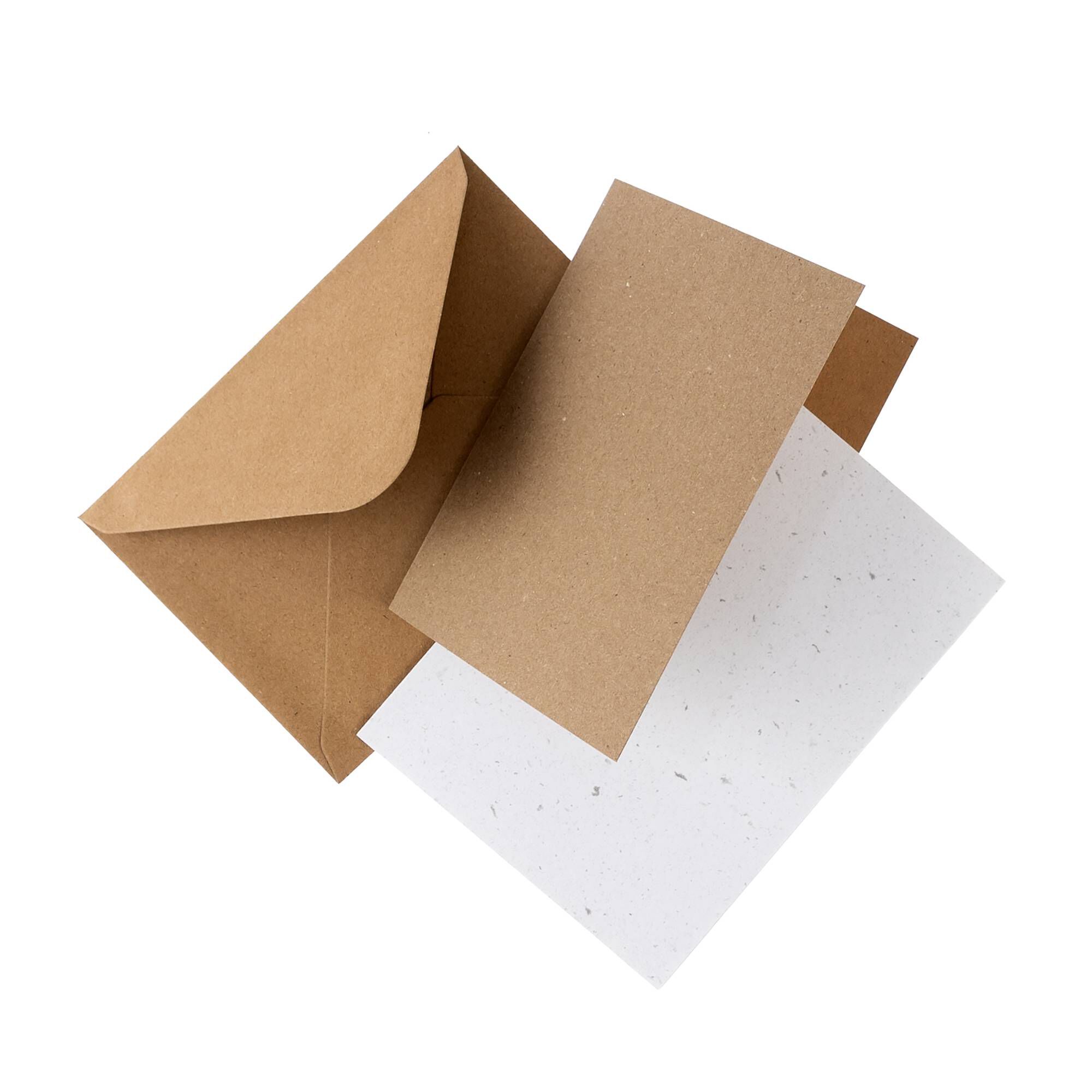 Kraft Cards and Envelopes C6 50 Pack Hobbycraft