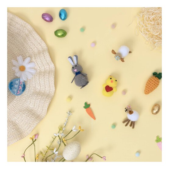 Felt Sheep Embellishments 4 Pack image number 2