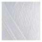 Women's Institute White Soft and Silky 4 Ply Yarn 100g image number 2