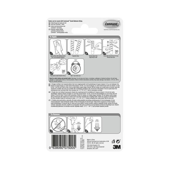 Command Small Stainless Steel Metal Hooks 4 Pack image number 3