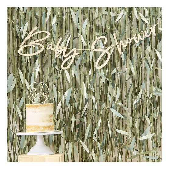 Ginger Ray Wooden Baby Shower Bunting 2m image number 2