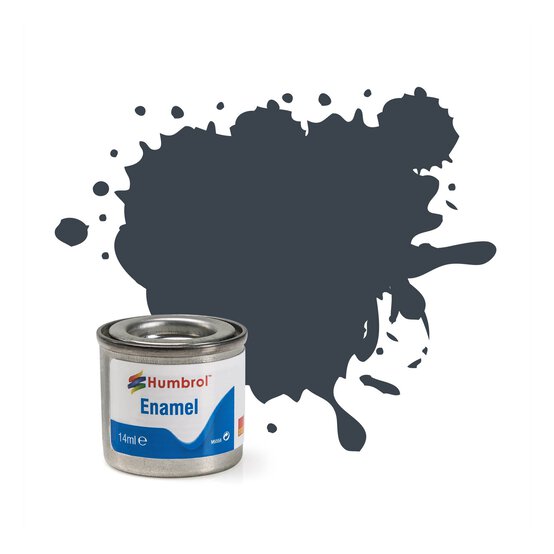 Humbrol 32 Dark Grey Enamel Matt Paint 14ml image number 1