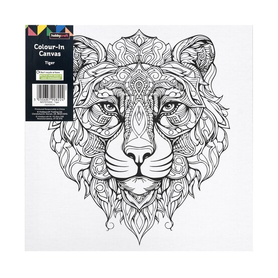 Tiger Colour-in Canvas image number 4