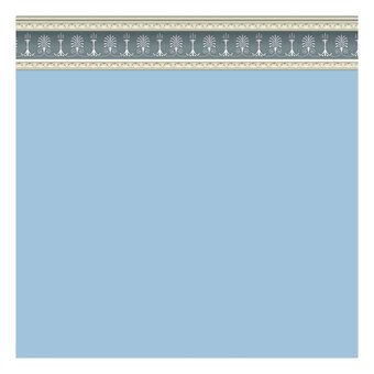 Doll&rsquo;s House Georgian Blue Wallpaper 42cm x 60cm