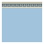 Doll&rsquo;s House Georgian Blue Wallpaper 42cm x 60cm image number 2