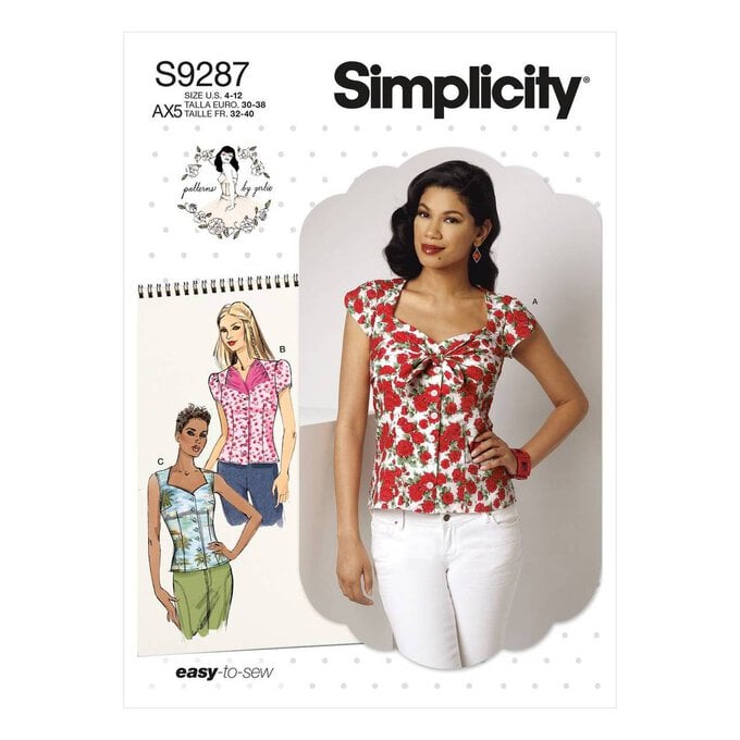 Simplicity Sweetheart Blouse Sewing Pattern S9287 (12-20) image number 1