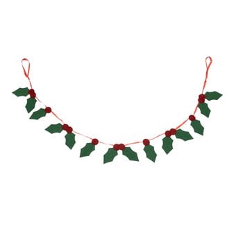 Felt Holly Garland 1.2m