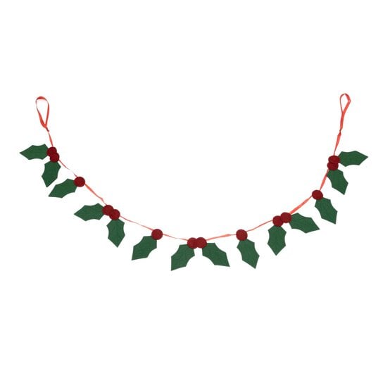 Felt Holly Garland 1.2m image number 2