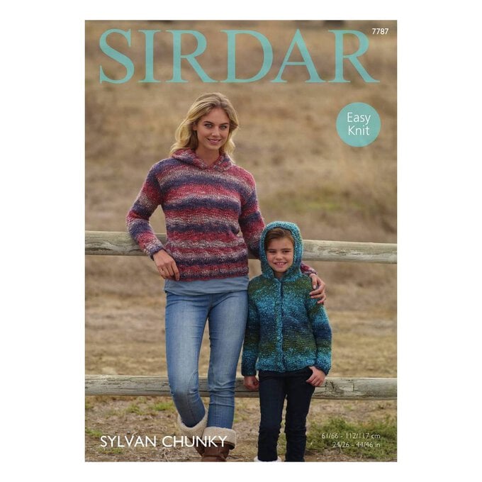 Sirdar Sylvan Chunky Jumper and Cardigan Digital Pattern 7787 image number 1