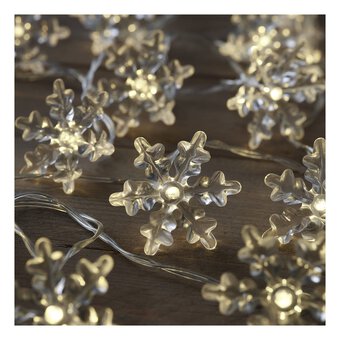 LED Snowflake Lights 4.6m