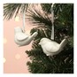 Glazed Hanging Ceramic Bird Decorations 2 Pack image number 1