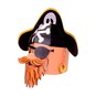 Make a 3D Pirate Head Mask Kit image number 4
