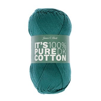 James C Brett Teal Green It’s Pure Cotton Yarn 100g
