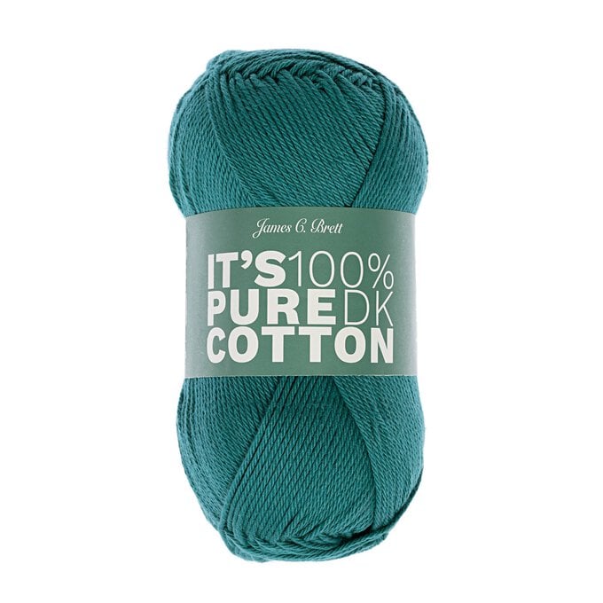James C Brett Teal Green It’s Pure Cotton Yarn 100g image number 1