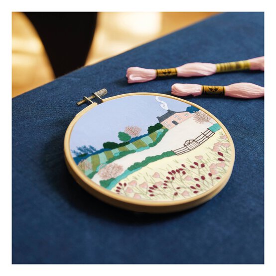 DMC Spring Landscape Embroidery Kit image number 2