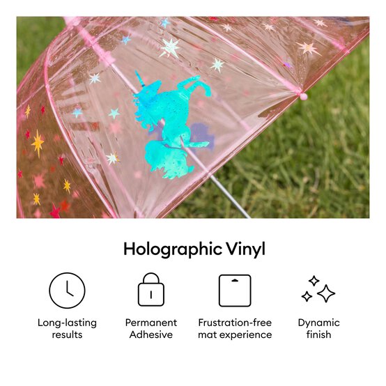 Cricut Neon Riot Holographic Vinyl 12 x 24 Inches 3 Pack image number 4