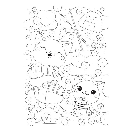 Kawaii 3-in-1 Paint by Numbers image number 5