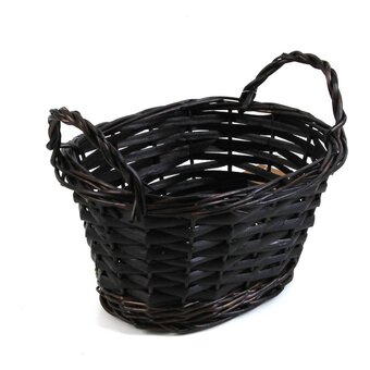 Brown Oval Willow Basket 20cm x 15cm