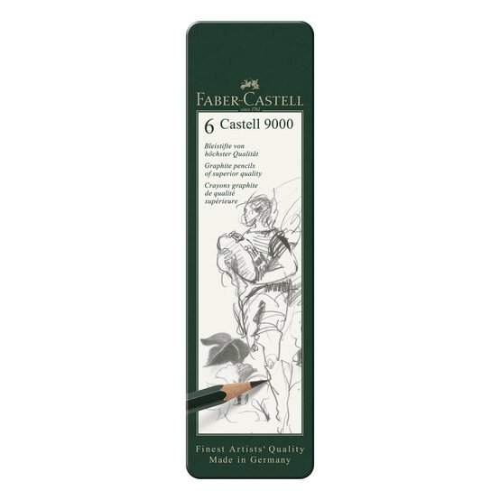 Faber-Castell 9000 Pencils 6 Pack image number 1