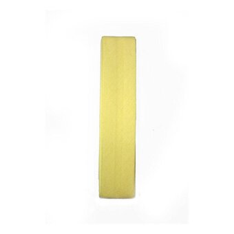 Lemon Poly Cotton Bias Binding 25mm x 2.5m