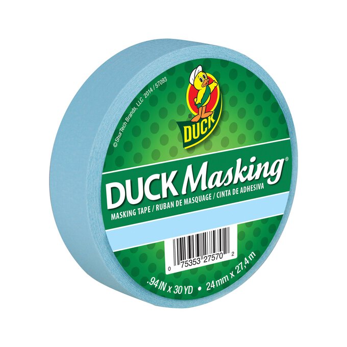 Duck Tape Blue Masking Tape 24mm x 27.4m  image number 1