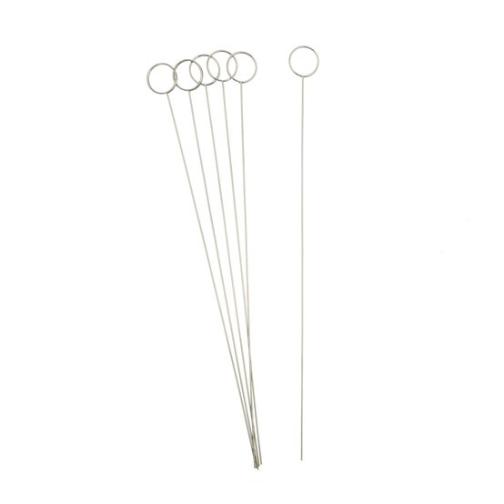 Silver Circle Card Holders 6 Pack image number 1