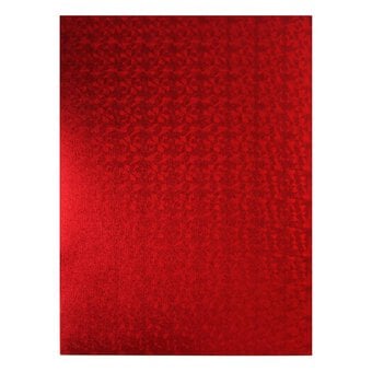 Red Hologram Foam Sheet 22.5cm x 30cm