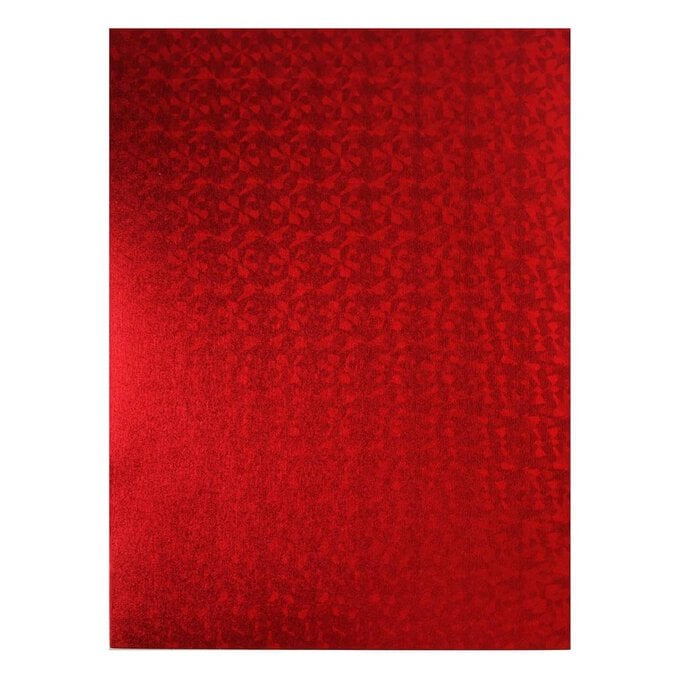 Red Hologram Foam Sheet 22.5cm x 30cm image number 1