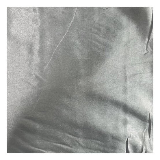 Silver Silky Satin Fabric by the Metre image number 2
