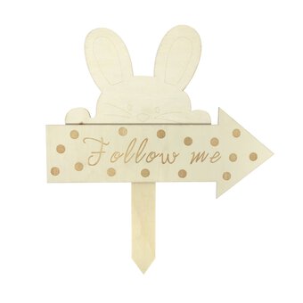 Follow Me Wooden Easter Sign 30cm
