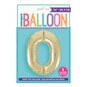 Giant Gold Foil Balloon Number 0 image number 1