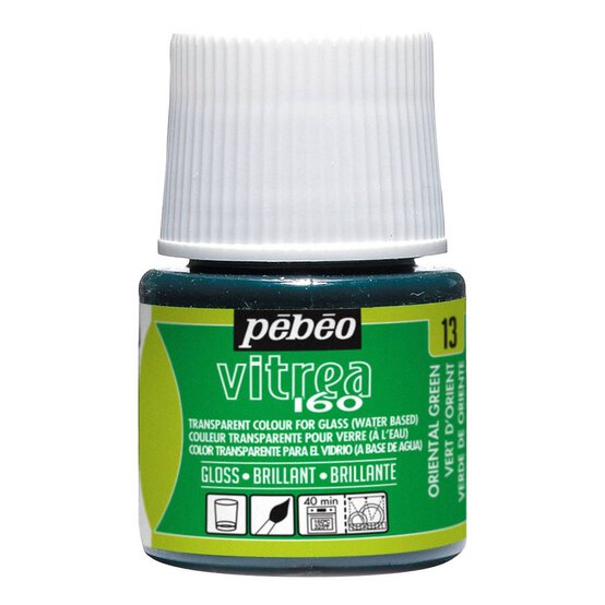 Pebeo Oriental Green Vitrea 160 Paint 45ml image number 1