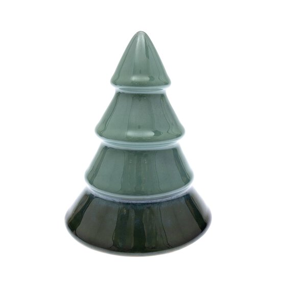 Glazed Green Ombre Ceramic Tree 12.5cm image number 4