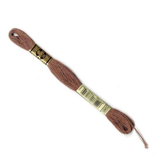 DMC Brown Mouline Special 25 Cotton Thread 8m (3860) image number 1