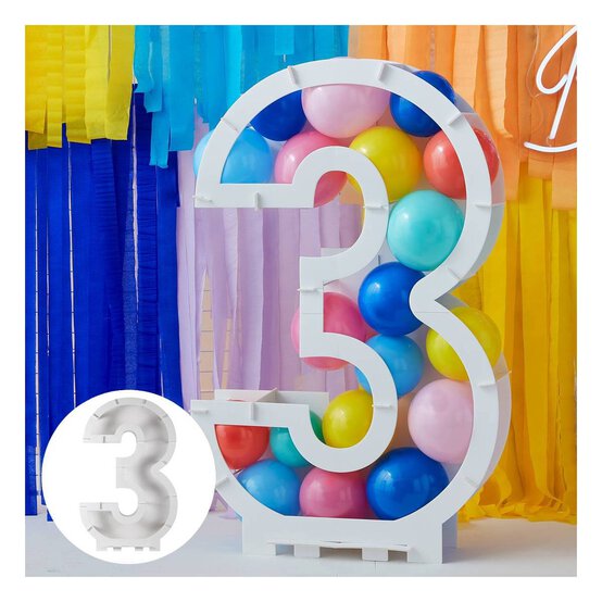 Ginger Ray Balloon Mosaic Number Frame 3 image number 1