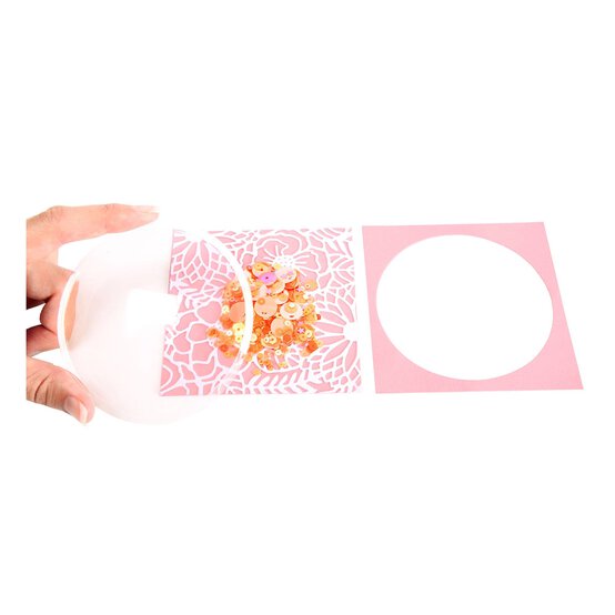 Sizzix Circle Shaker Domes 3.5 Inches 4 Pack image number 5