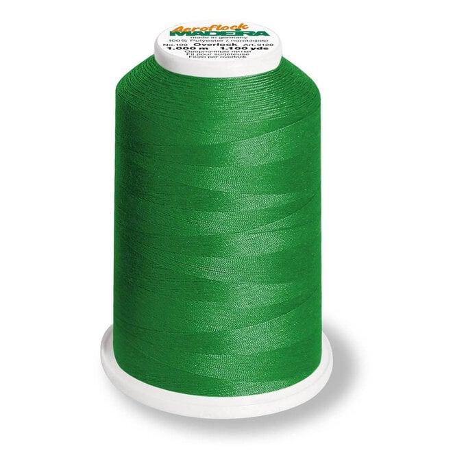 Madeira Emerald Aeroflock Overlocker Thread 1000m (8500) image number 1