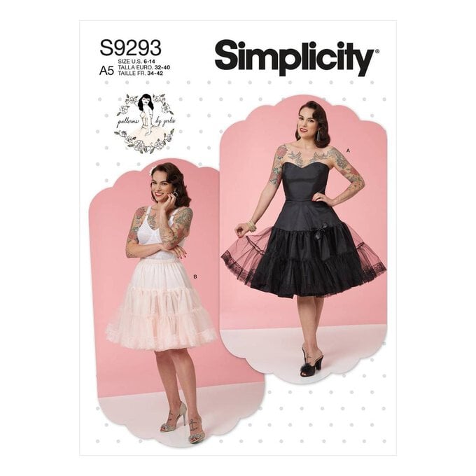 Simplicity Slip and Petticoat Sewing Pattern S9293 (14-22) image number 1