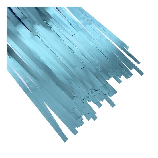 Create & Celebrate Blue Foil Fringe Curtain 1m x 2m image number 3