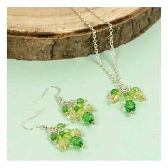 Artisan Make Your Own Green Necklace and Earrings Kit image number 2