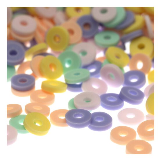 Pastel Flat Beads 50g image number 2