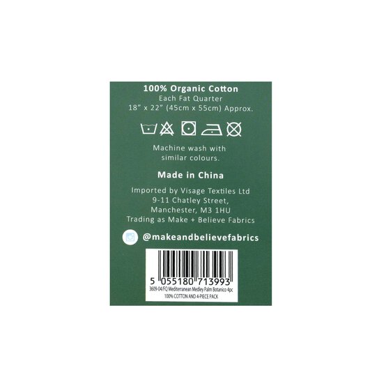 Palm Botanico Cotton Fat Quarters 4 Pack image number 8