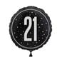 Large Black 21 Foil Balloon image number 2