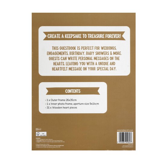 Create & Celebrate Guestbook Frame with Hearts image number 7