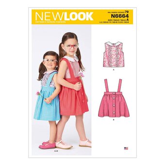 New Look Child&rsquo;s Skirt and Blouse Sewing Pattern N6664